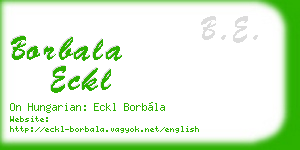 borbala eckl business card